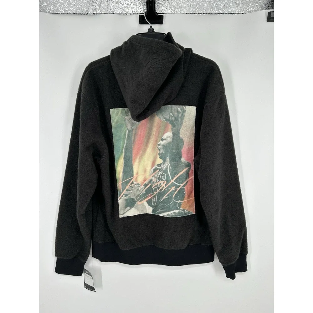 Nike Air Jordan Casual Printing Sports Plush Hoodie Sweatshirt DC9585-010 Medium